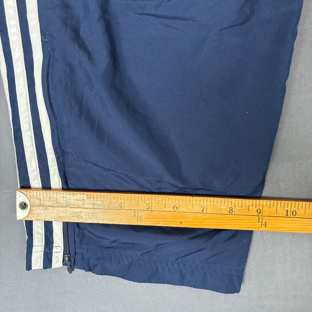 Y2K VTG Adidas Baggy Navy Blue Track Pants Men's Size Small - Picture 7 of 7